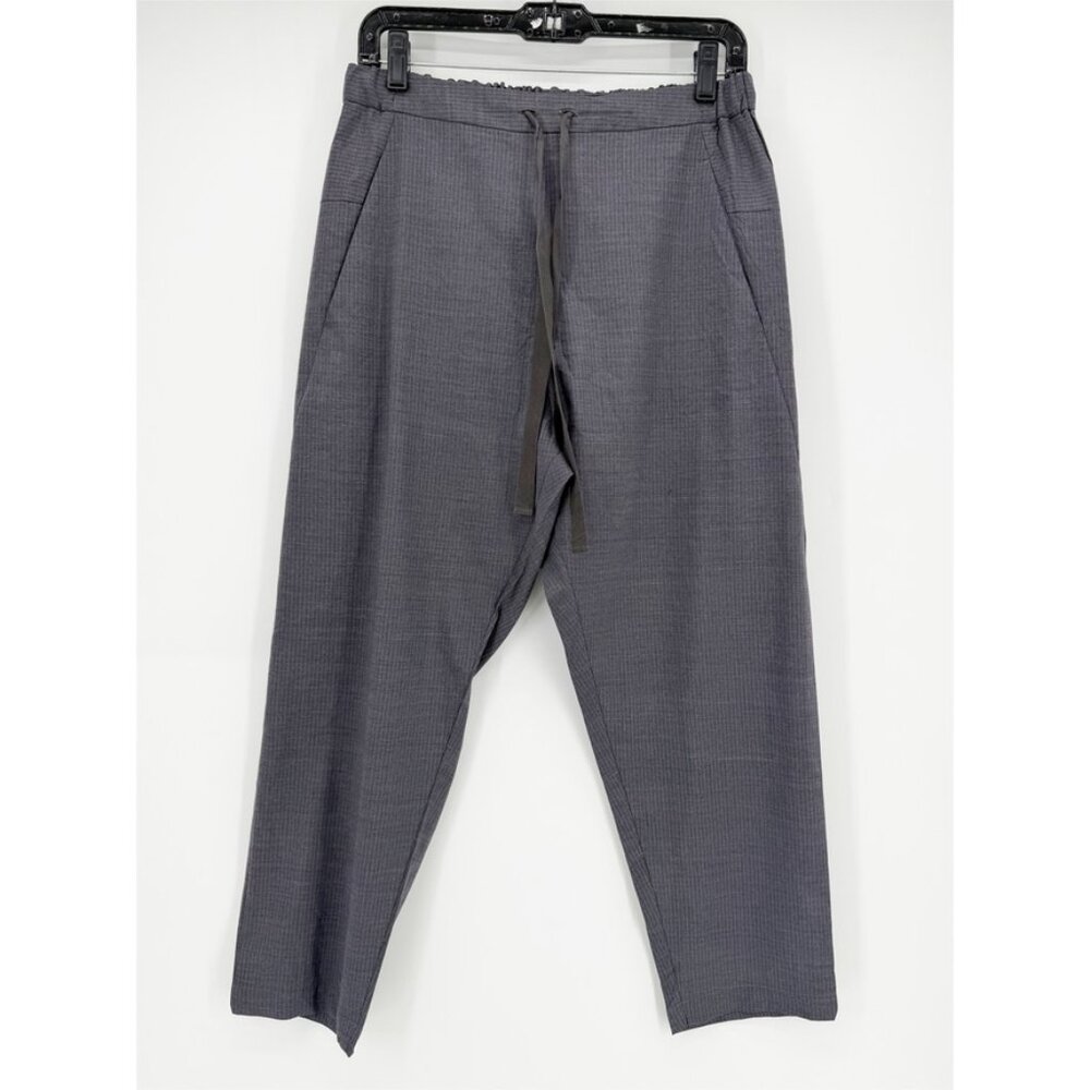 Pas de Calais Stretch Easy Drawstring Pants — Grey XS - Picture 2 of 9